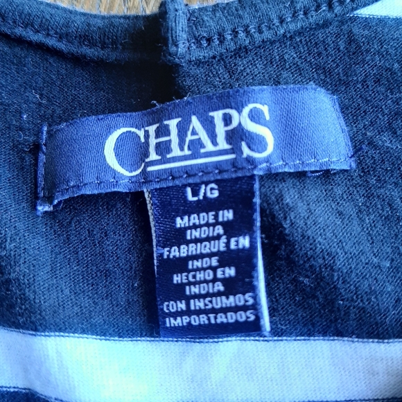 Chaps black and white striped maxi dress - Picture 9 of 15